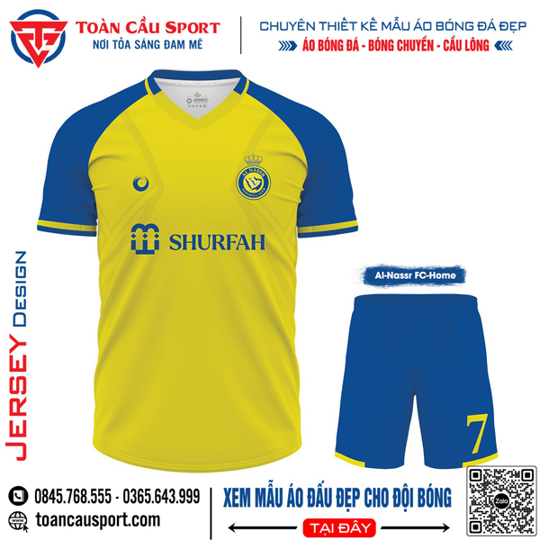 Mẫu áo đấu clb Al-Nassr sân nhà 2023