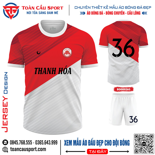 Mẫu áo thi đấu bóng đá đẹp