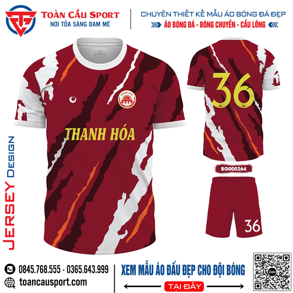 Mẫu áo thi đấu bóng đá đẹp